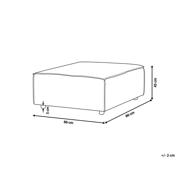 Ottoman ARDAL Corduroy Off-White