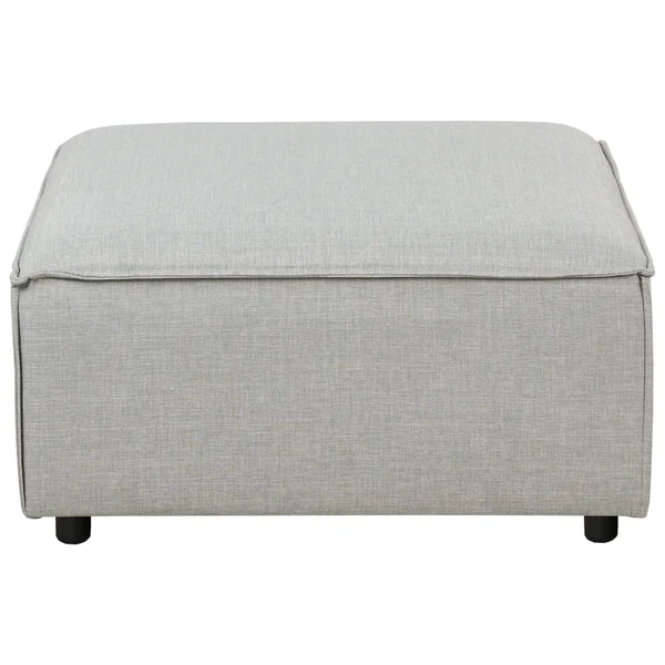 Ottoman ARDAL Tissu Gris clair