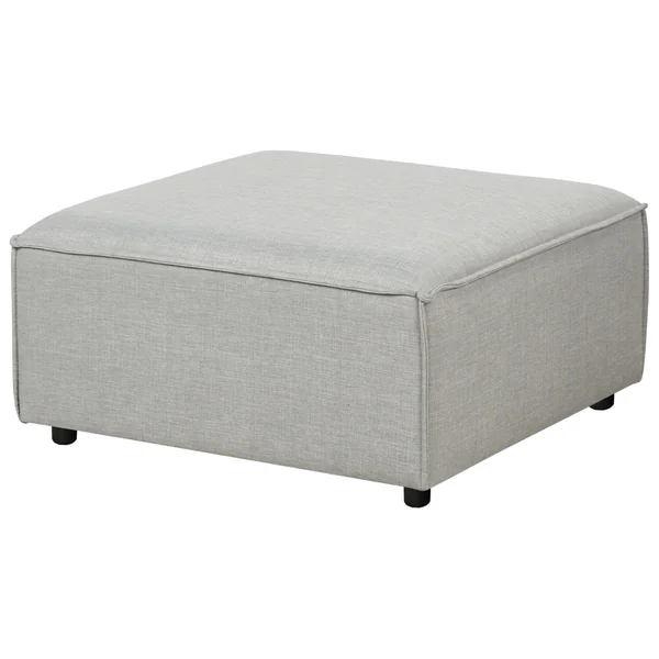 Ottoman ARDAL Tissu Gris clair