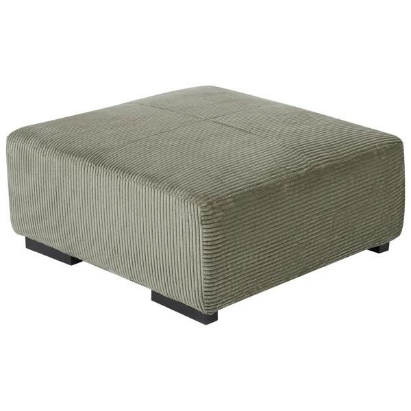 Ottoman LUNGO Velours côtelé Vert