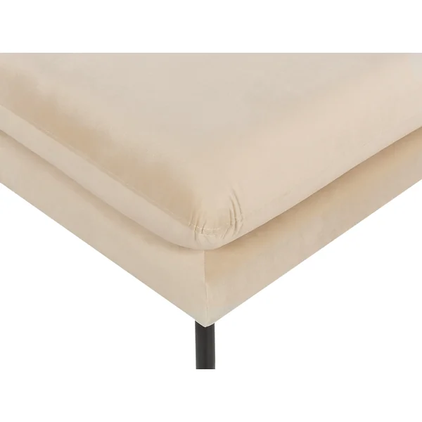 Ottomane VINTERBRO Samtstoff Beige