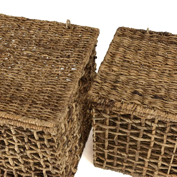 Panier de rangement / coffre en chanvre tressé (lot de 2) SWING