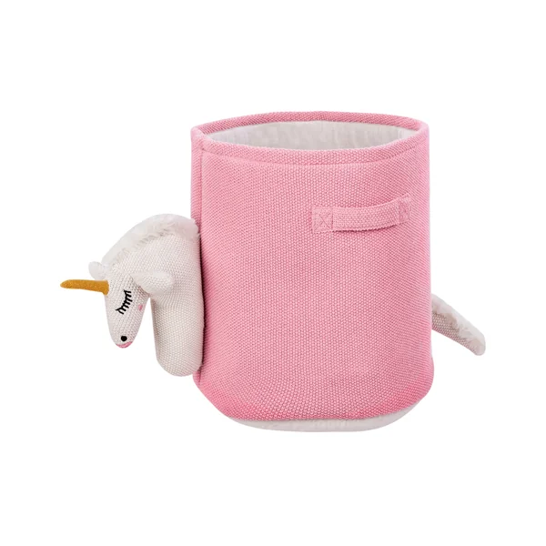 Panier enfants Licorne NARROTI Coton Rose