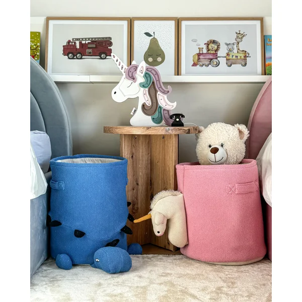 Panier enfants Licorne NARROTI Coton Rose