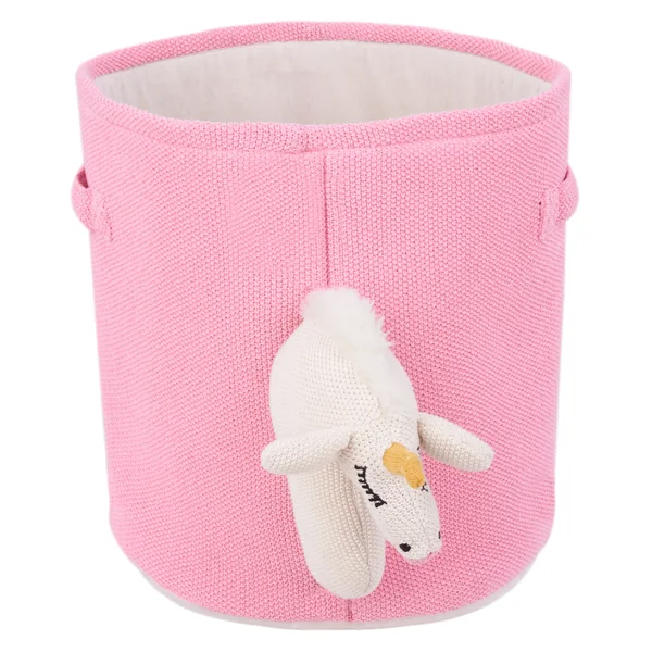 Panier enfants Licorne NARROTI Coton Rose