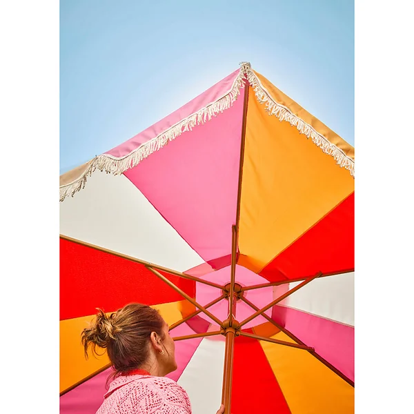 Parasol en tissu multicolore d220xh210cm