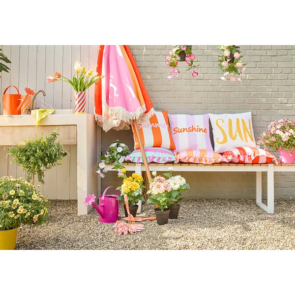 Parasol en tissu multicolore d220xh210cm