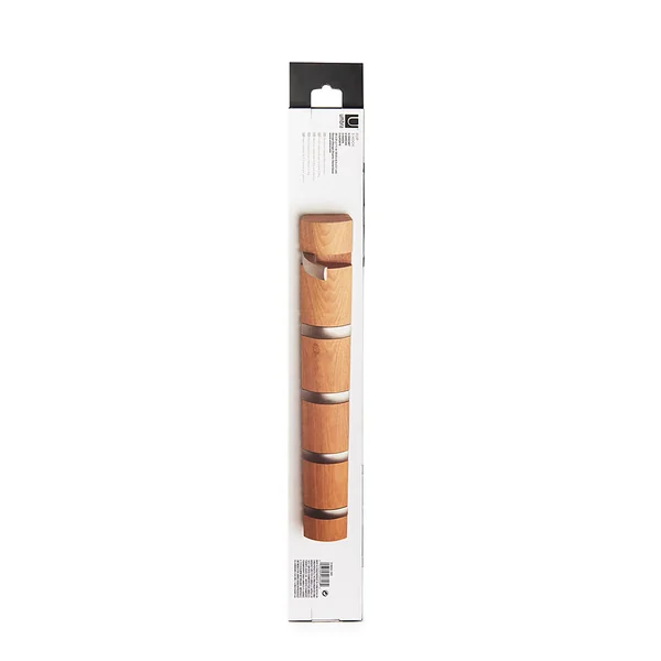 Patère 5/c rabattable noir nat