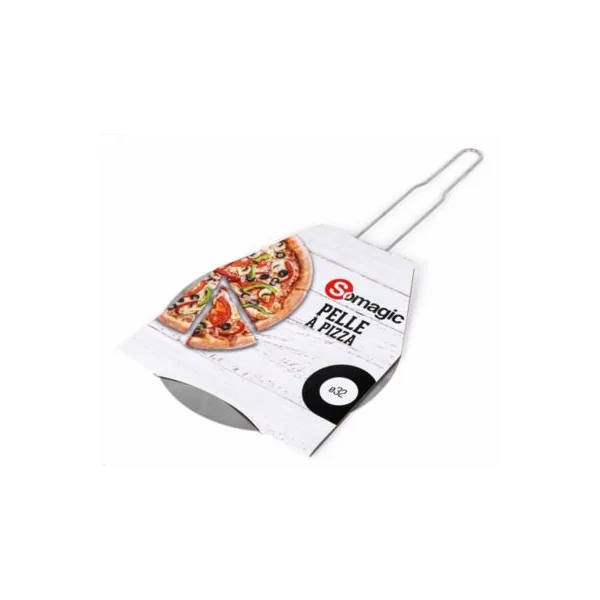 Pelle à pizza en acier inoxydable Somagic L.67 x 32 cm