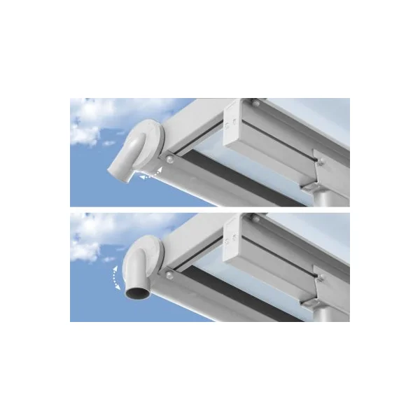 Pergola adossée Sierra Palram Canopia aluminium blanc 2.2 x 6.7 cm