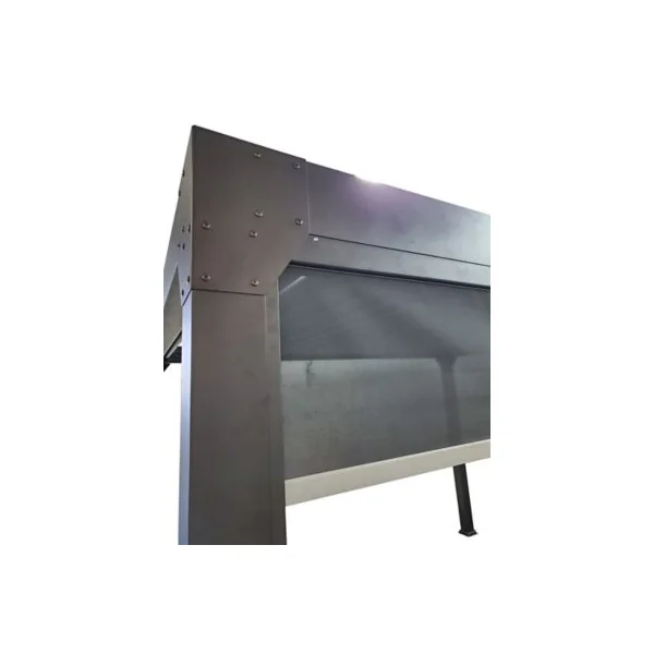 Pergola bioclimatique autoportante motorisée aluminium Green Outside Actual 4 x 3 m