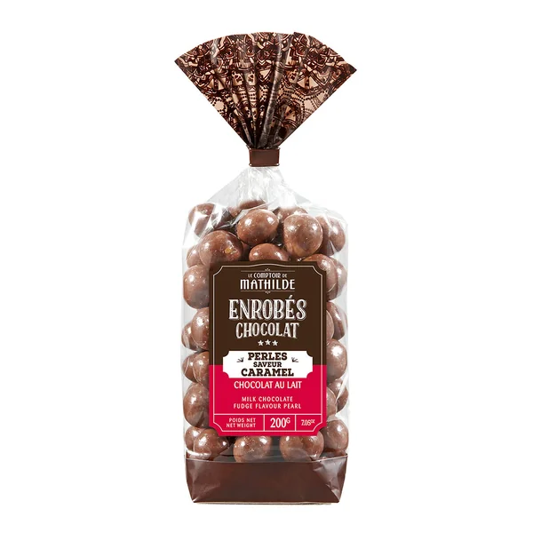 Perle de chocolat au lait et caramel - 170g