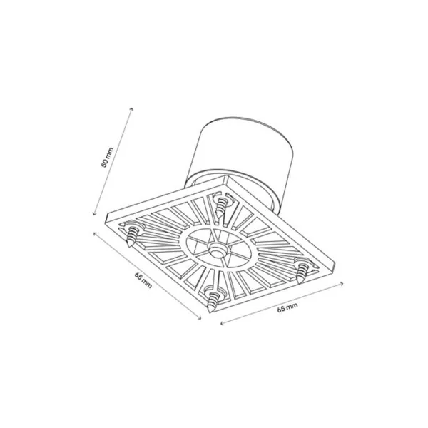 Pied bas réglable blanc GoodHome Atomia H. 5 - 6 cm vendu par 2