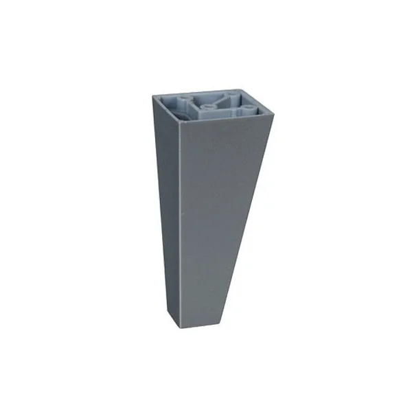 Pied de canapé gris alu H. 100 x 45x45 cm