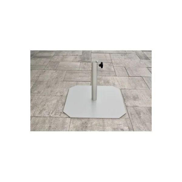 Pied de parasol FIT en acier laqué gris