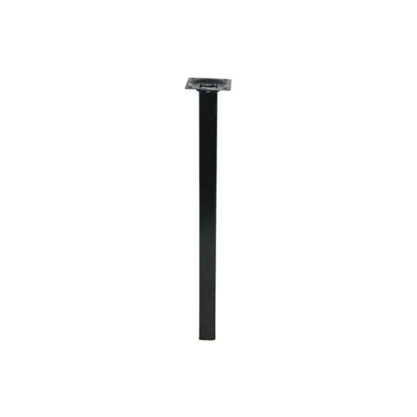 Pied de table Diall 25 x 25 x H. 700 mm noir