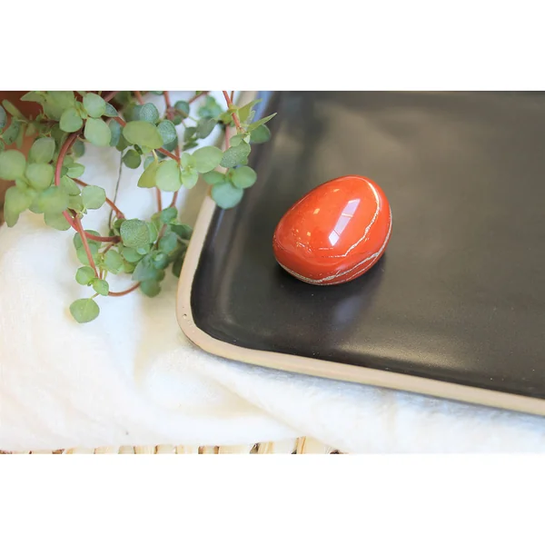 Pierre roulée jaspe rouge taille L