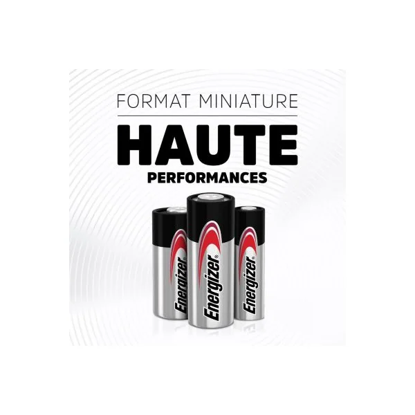 Pile alcaline A23 vendue par 2 Energizer tension 12V non rechargeables