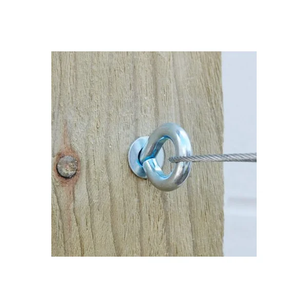Piton à visser tension acier zing Verve 14 cm (lot de 4)