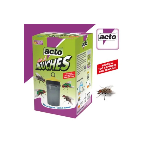 Piège à mouche avec accessoires de fixation Acto