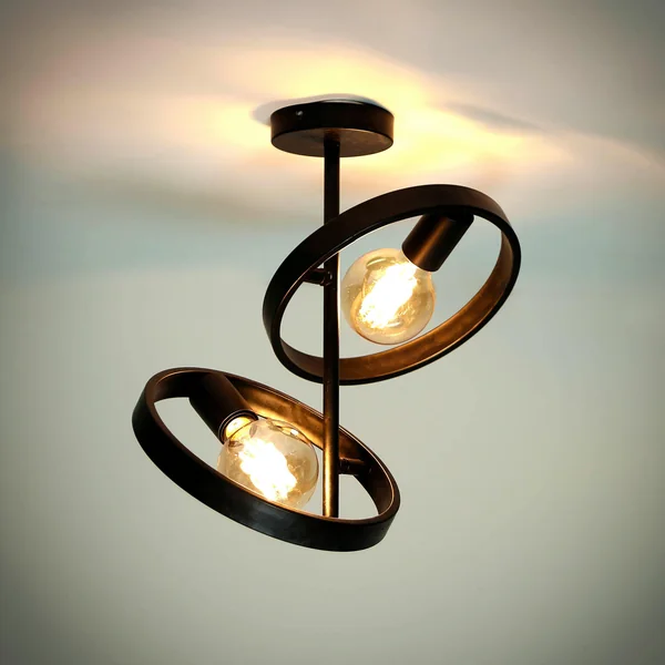 Plafonnier design 2 anneaux RALF
