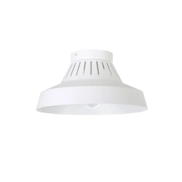 Plafonnier E27 42W GoodHome Yarra blanc mat H.15.5 x Ø30 cm