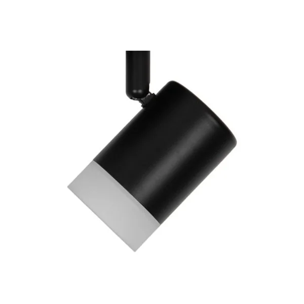 Plafonnier spot LED intégrée 3 lumières 350 lm 9.5 W blanc chaud GoodHome Maupin noir mat H.14 x Ø23 cm