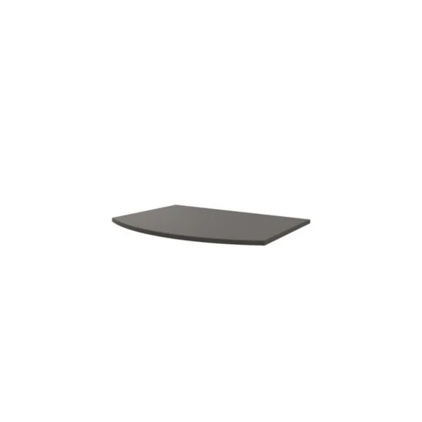 Plan de toilette pour vasque à poser Vague anthracite brillant 69,4 cm