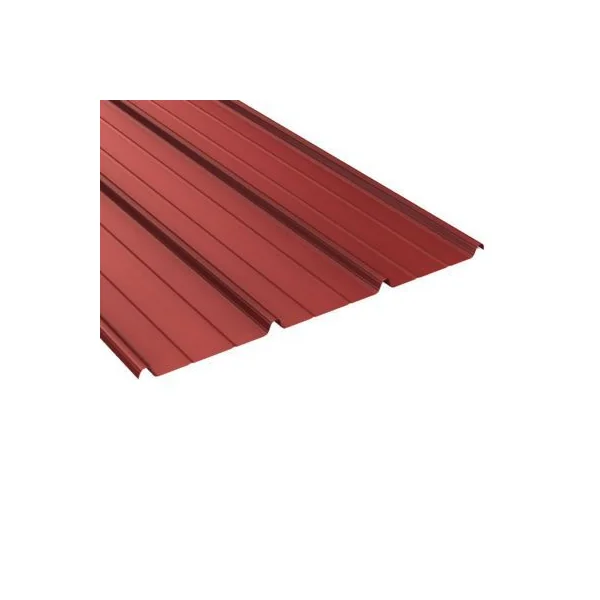 Plaque acier Alizé rouge 8012, 600 x 85 cm (vendue à la plaque)