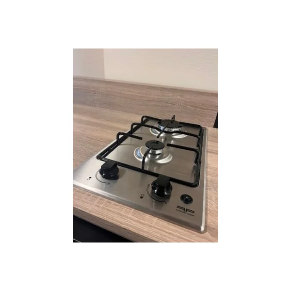 Plaque de cuisson gaz 2 foyers - coloris inox - l.29 x P.51 x H.3,6 cm - Frionor DGINFRI