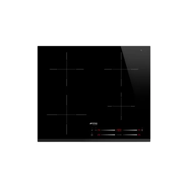 Plaque de cuisson induction 4 foyers - coloris noir - l.60 x P.51 x H.4,9 cm - Smeg SI7643B