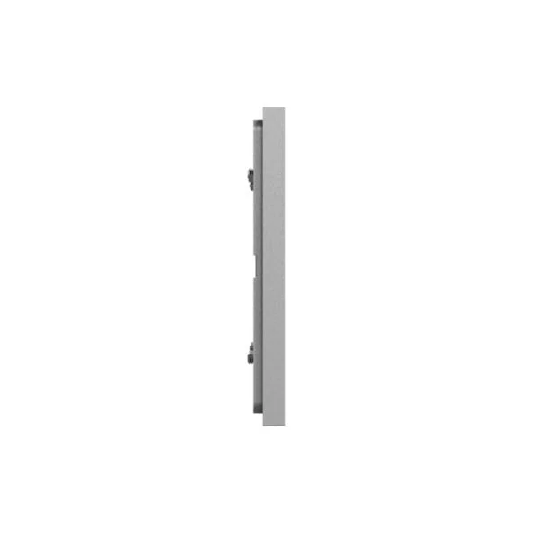 Plaque de finition 2 postes Schneider Electric Unica Déco Essentielle NU600430 coloris aluminium l.159,6 x P.10,25 x H.85 mm