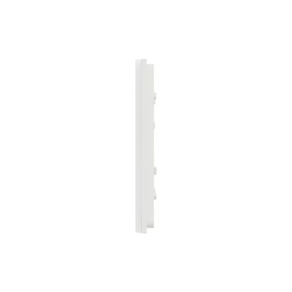 Plaque de finition 2 postes Schneider Electric Unica Déco Signature NU600479 coloris blanc translucide l.163 x P.10,25 x H.85 mm
