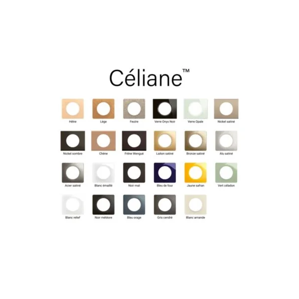 Plaque de finition 3 postes Legrand Céliane CP1823 coloris acier satiné l.232 x P.9 x H.82 mm