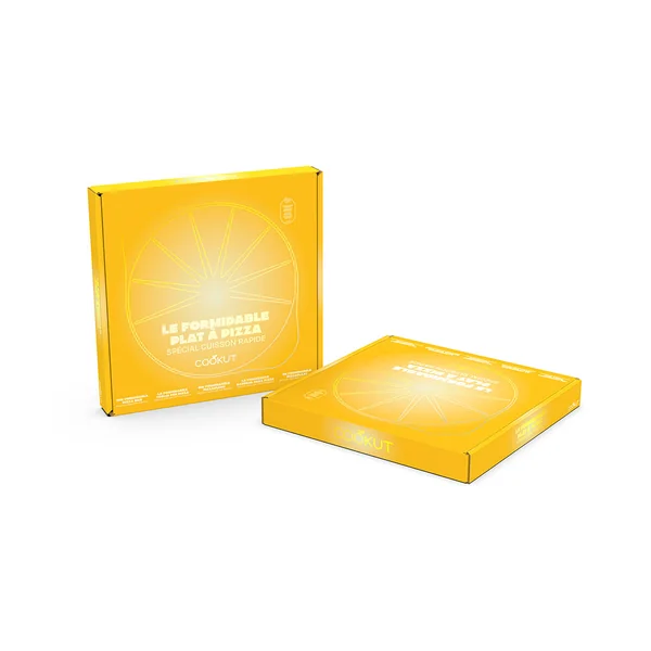 Plat à pizza avec couteau en aluminium mangue - Formidable