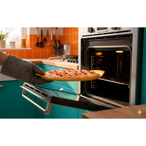 Plat à pizza avec couteau en aluminium mangue - Formidable