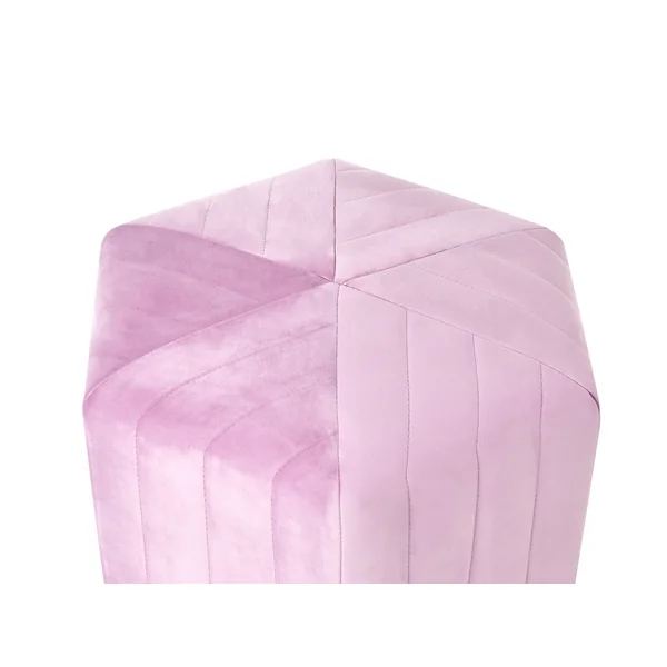 Poef MURIETTA Fluweel Lichtviolet
