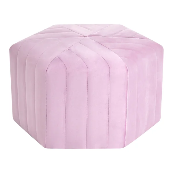 Poef MURIETTA Fluweel Lichtviolet