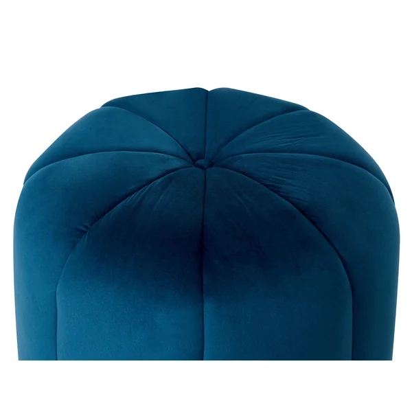 Poef SELBY Fluweel Blauw