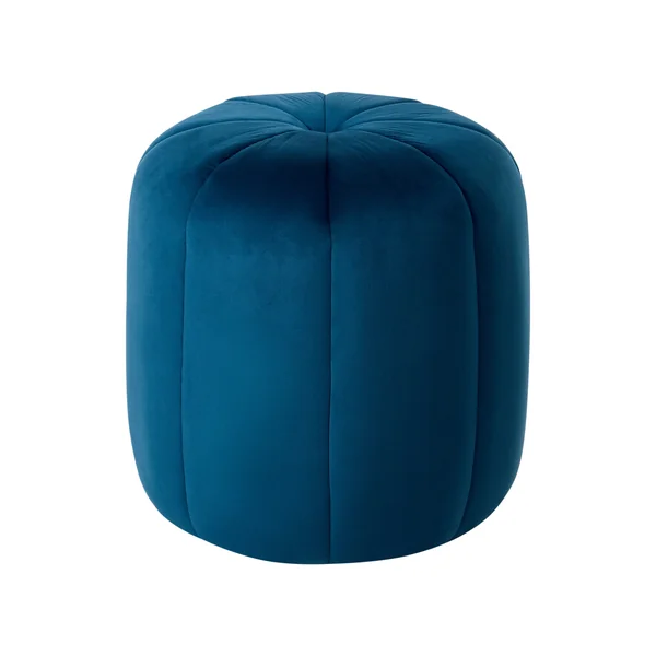 Poef SELBY Fluweel Blauw