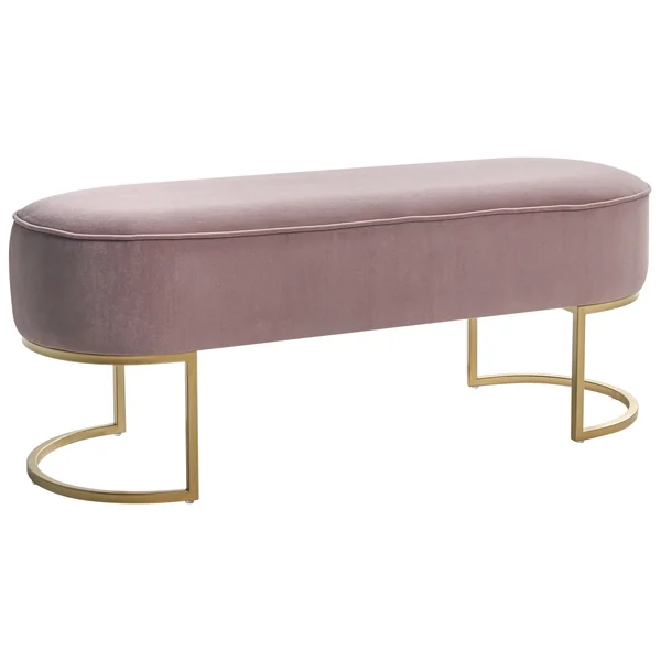 Polsterbank MILRY Samtstoff Rosa