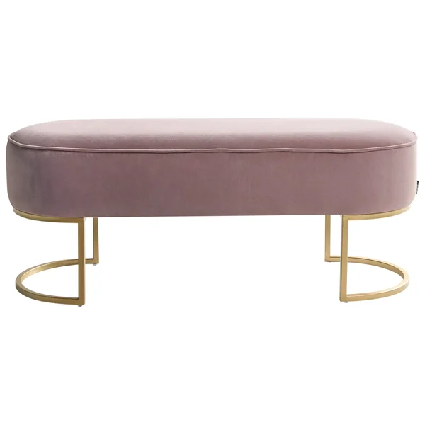 Polsterbank MILRY Samtstoff Rosa