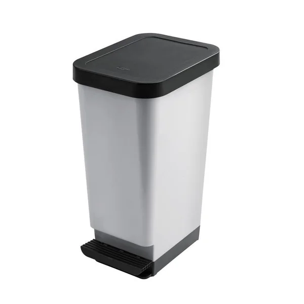 POUBELLE A PEDALE MODA GRIS 45L