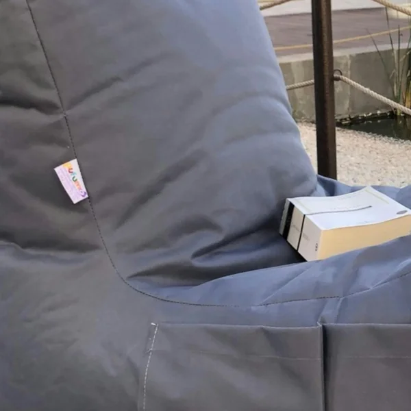 Pouf bain de soleil XXL imperméable – gris ARTA