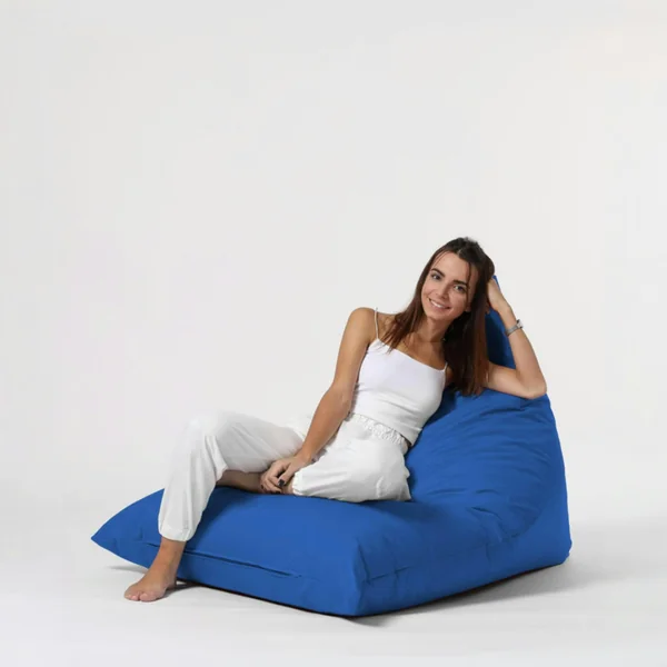 Pouf berlingot extérieur bleu ARTA