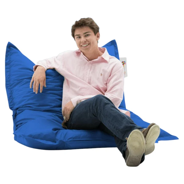 Pouf coussin de sol extérieur bleu - 100 cm ARTA