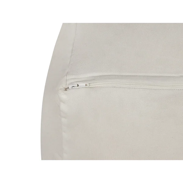 Pouf DAREYN Velours Beige clair
