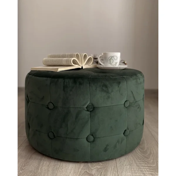 Pouffe TAMPA Velvet Dark Green