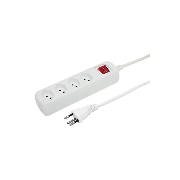 PRISE MULTIPLE POWER EASY 1.5M BL 4XT13 AVEC BREAKER SWITCH