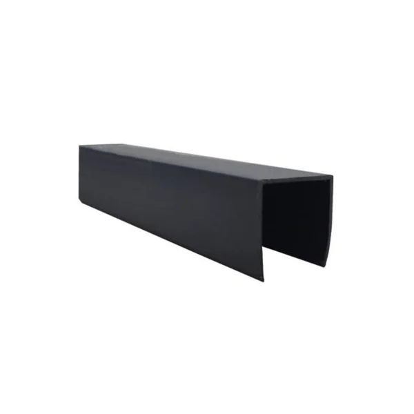 Profilé de finition PVC en U gris anthracite L.175 cm